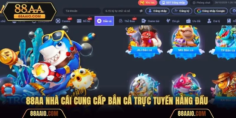 88AA đơn vị cung cấp game online hàng đầu hiện nay