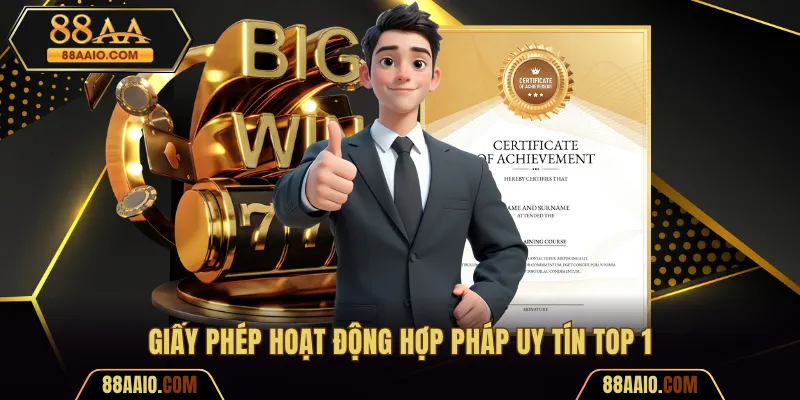 Giấy phép hoạt động hợp pháp uy tín top 1